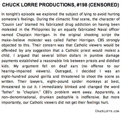 Chuck Lorre Vanity Card 198